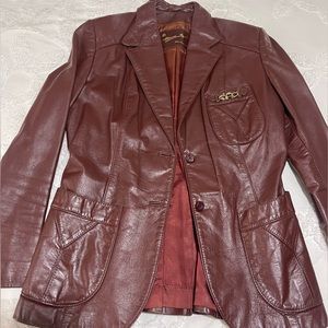 Vintage Leather Aigner Jacket